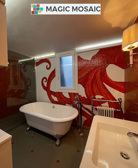 image1 Mosaique Personnalisée dans une salle de bains
