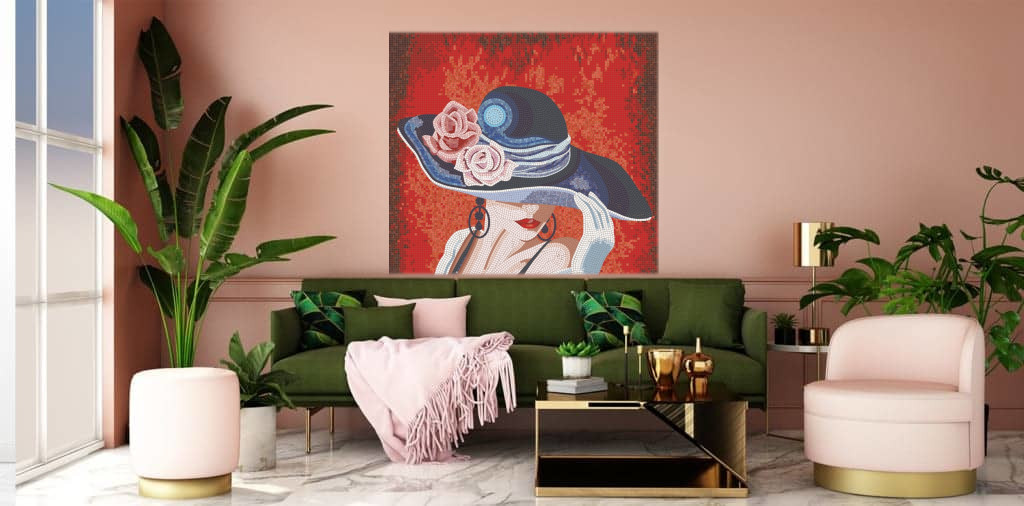 Mosaique mannequin femme